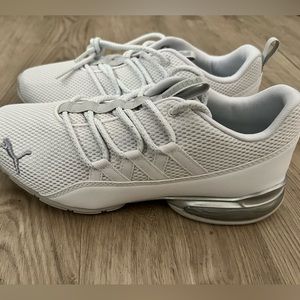 Puma white tennis shoes